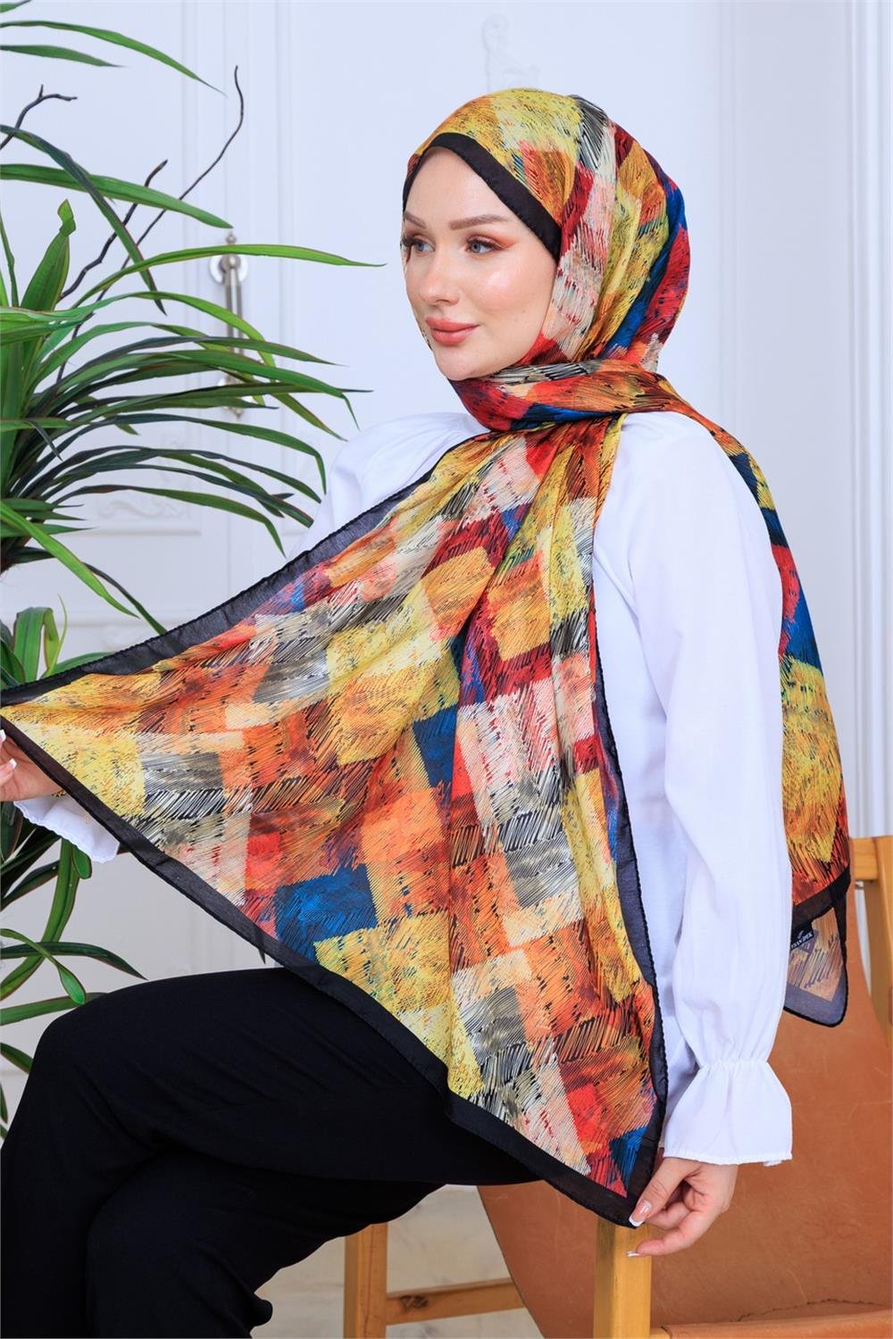 Sonbahar Rüyası Premium Dijital Soft Şal